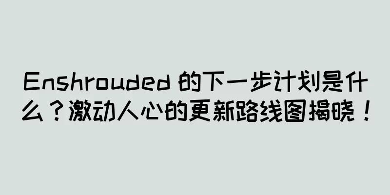 Enshrouded 的下一步计划是什么？激动人心的更新路线图揭晓！