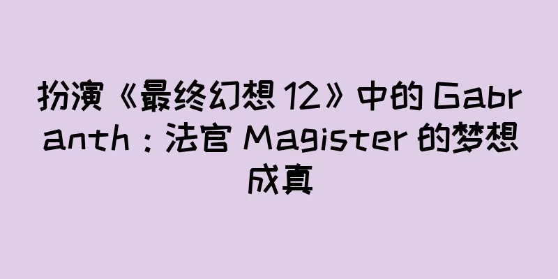 扮演《最终幻想 12》中的 Gabranth：法官 Magister 的梦想成真