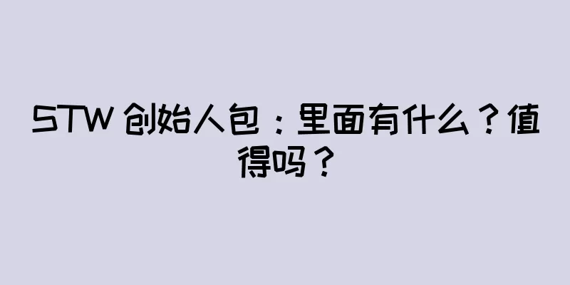 STW 创始人包：里面有什么？值得吗？